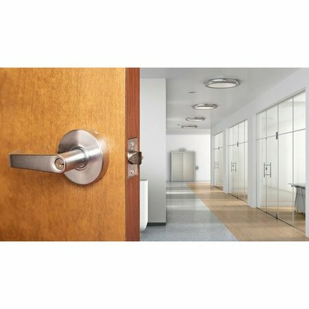 Trans Atlantic Co. Std Dty Brushed Chrome Commercial Entry Door Lever/Handle W/ Lock and IC Core DL-LSV53IC-US26D